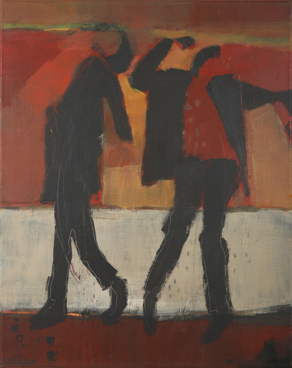 peinture acrylique, acrylique on canvas, modern painting, contemporary painting, abstract painting, spectacle vivant, théâtre de Die, odile touillier peinture