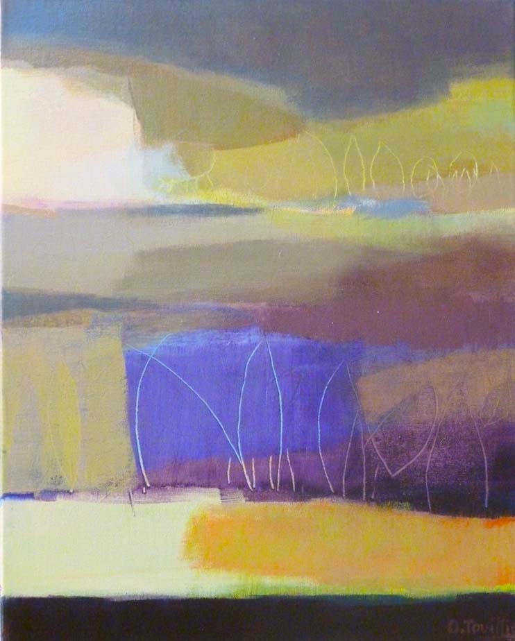 peinture acrylique, acrylique on canvas, modern painting, contemporary painting, abstract painting, paysage, landscape painting odile touillier peinture