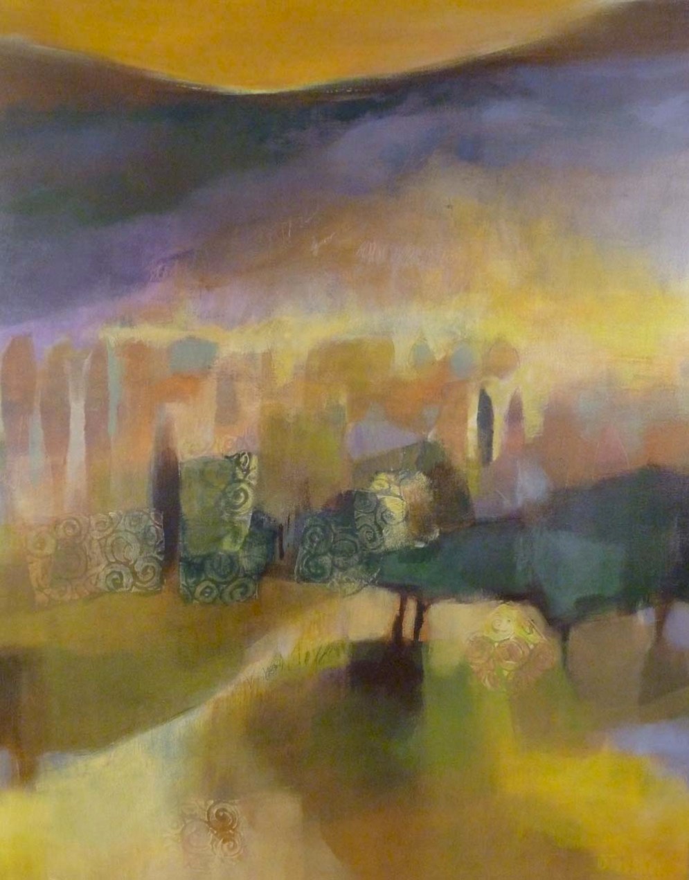 peinture acrylique, acrylique on canvas, modern painting, contemporary painting, abstract painting, paysage, landscape painting, odile touillier peinture