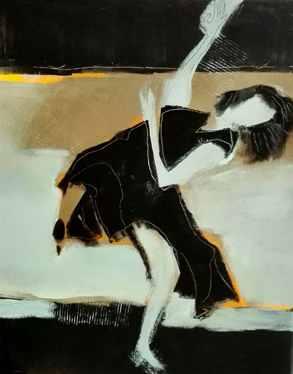 peinture acrylique, acrylique on canvas, modern painting, contemporary painting, abstract painting, spectacle vivant, théâtre de Die, odile touillier peinture