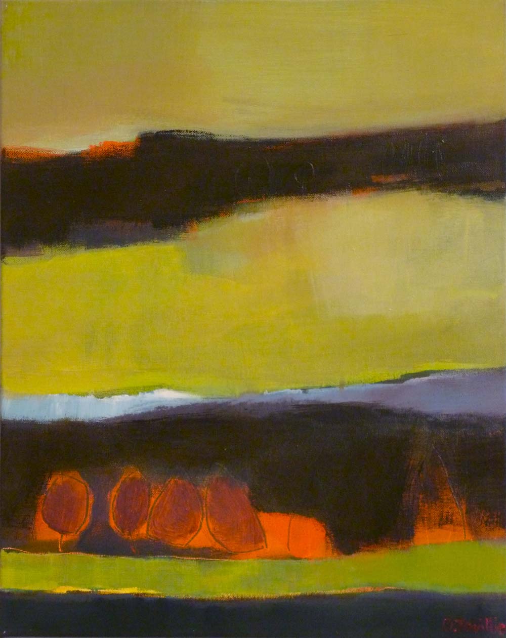 odile touillier, artiste peintre, artistes contemporains, acrylique sur toile, galerie du dix, la galerie du 10, Die, exposition automne hiver