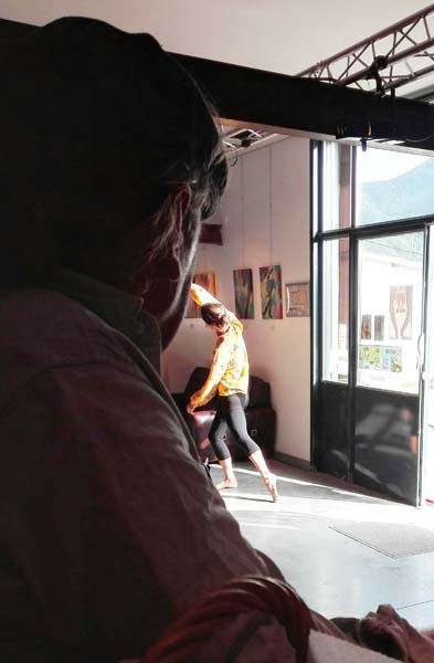 TDD, exposition peinture, spectacle vivant, Morane Salunier,Odile Touillier painting, performance