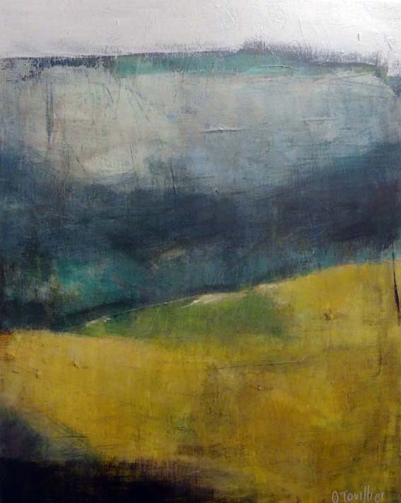 Acrylique sur toile, acrylic on canvas, paysage, landscape painting,, odile touillier painting, galerie du 10