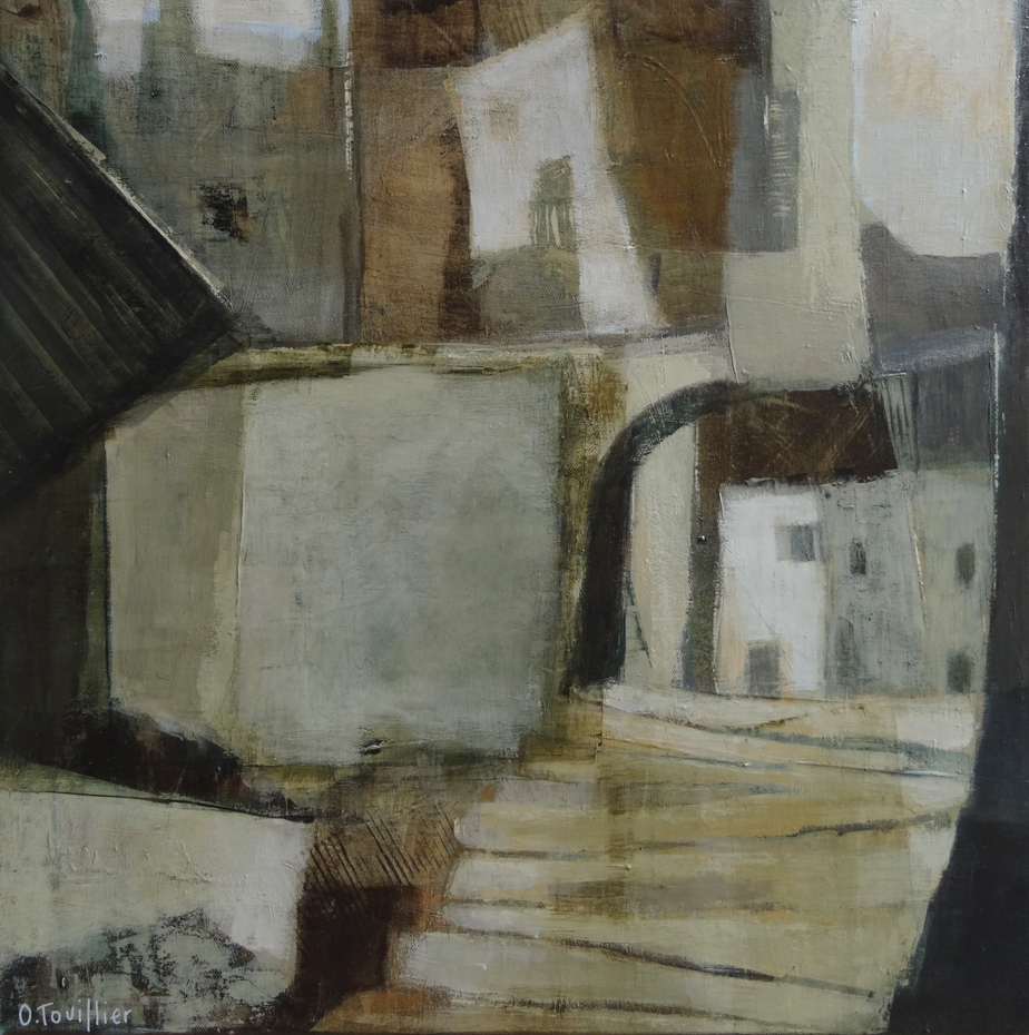 Acrylique sur toile, acrylic on canvas, paysage, landscape painting, odile touillier painting, galerie du 10