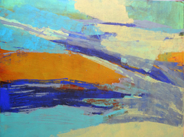 résidence artistique, thème "eau", avril 2020, Odile Touillier, painting Odile Touillier, acrylique on canvas, moderne painting, la galerie du 10, landscape painting,