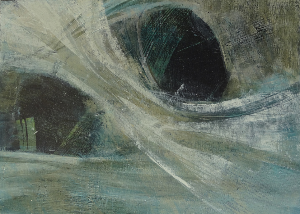 résidence artistique, thème "eau", avril 2020, Odile Touillier, painting Odile Touillier, acrylique on canvas, moderne painting, la galerie du 10, landscape painting,