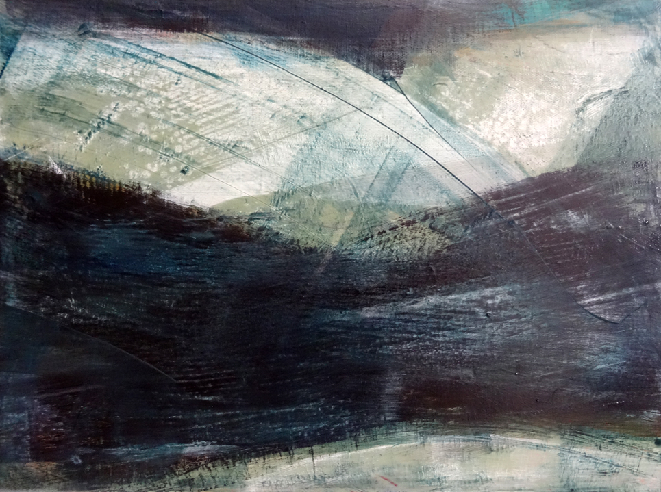 résidence artistique, thème "eau", avril 2020, Odile Touillier, painting Odile Touillier, acrylique on canvas, moderne painting, la galerie du 10, landscape painting,