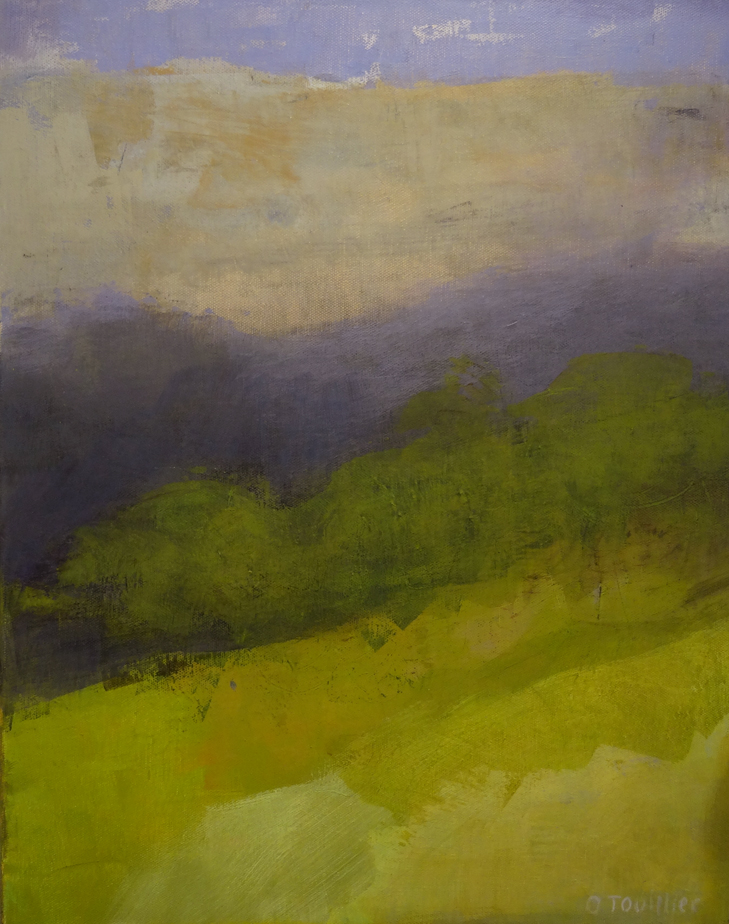 Acrylique sur toile, acrylic on canvas, paysage, landscape painting, odile touillier painting, galerie du 10