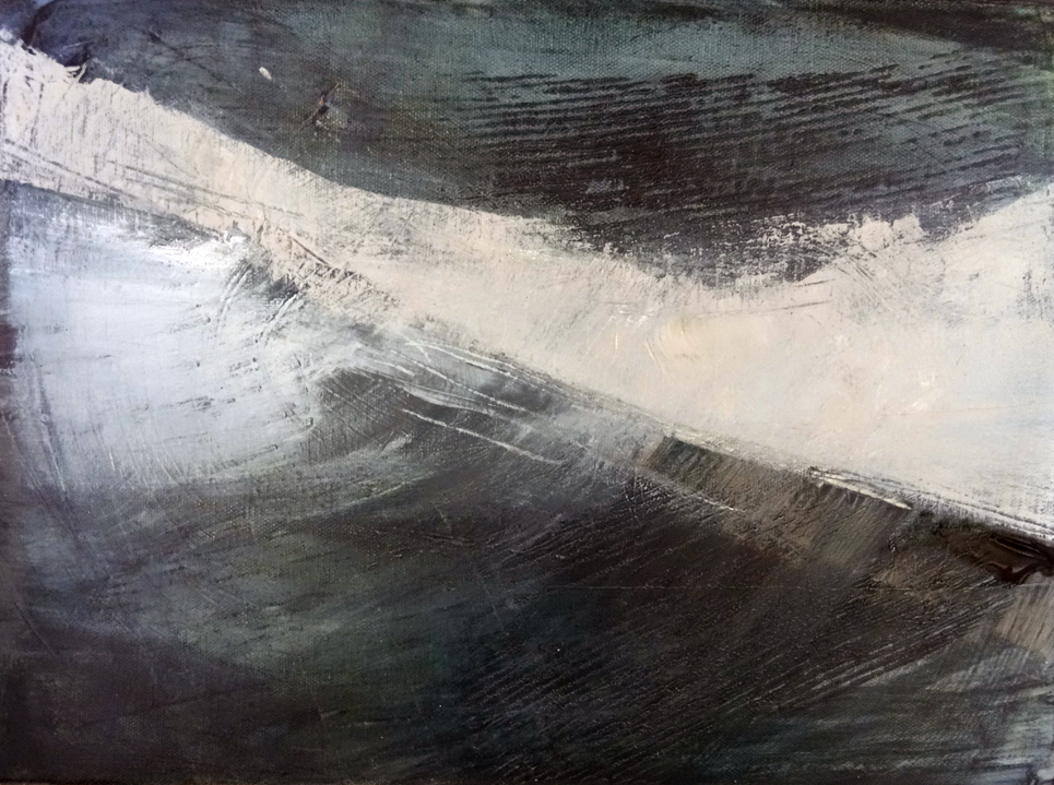 résidence artistique, thème "eau", avril 2020, Odile Touillier, painting Odile Touillier, acrylique on canvas, moderne painting, la galerie du 10, landscape painting,