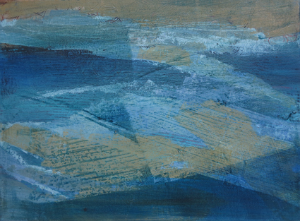 odile touillier, peinture acrylique sur toile, artiste contemporain, touillier, galerie du 10, galerie du dix, paysage, regarde la rivière chante, eau