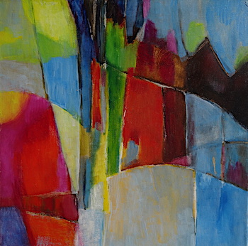 odile touillier, artiste peintre, e.cadeau, artistes contemporains, acrylique sur toile, galerie du dix, la galerie du 10, Die, exposition automne hiver