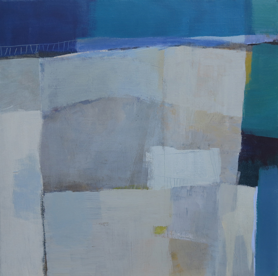 odile touillier, peinture acrylique sur toile, artiste contemporain, touillier, galerie du 10, galerie du dix, paysage, regarde la rivière chante, eau