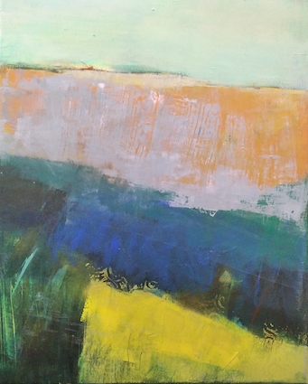 peinture acrylique sur toile, touillier, galerie du 10, paysag