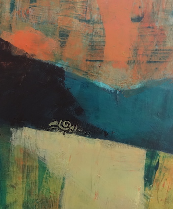 peinture acrylique sur toile, touillier, galerie du 10, paysag