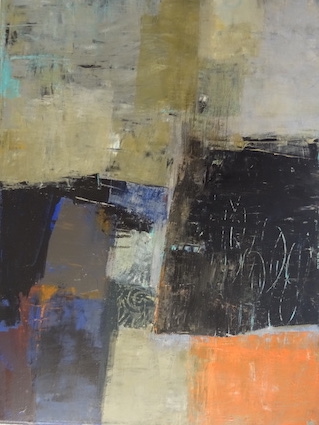 peinture acrylique sur toile, touillier, galerie du 10, paysag